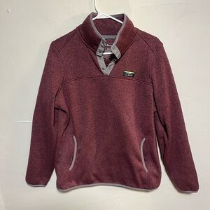 L.L. Bean Maroon and Gray Sweatshirt